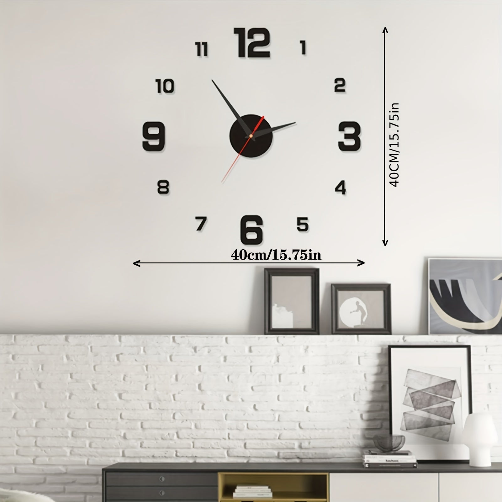 Nordic Luminous Wall Clock Mute Decorative Punch for Living Rooms