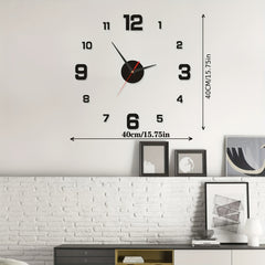 Nordic Luminous Wall Clock Mute Decorative Punch for Living Rooms