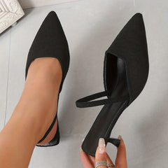 Women's Kitten Heel Slingback Pumps Ankle Strap