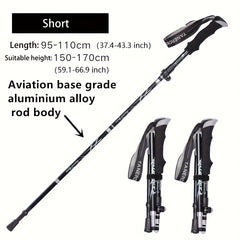 2pcs Lightweight Trekking Poles for Hiking Camping Outdoor Walking