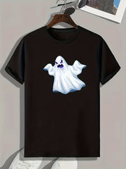 Halloween Ghost Print Men's Graphic T-shirt