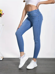High Waist Slim Fit Skinny Jeans for Women