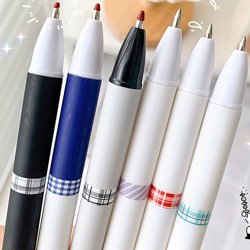 6 Pcs 0.5mm Heart Shape Gel Pens Student Writing Utensil