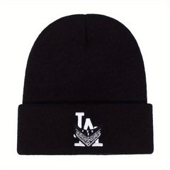 Fashionable Sport Windproof Knit Beanie Hat With 3D Embroidery