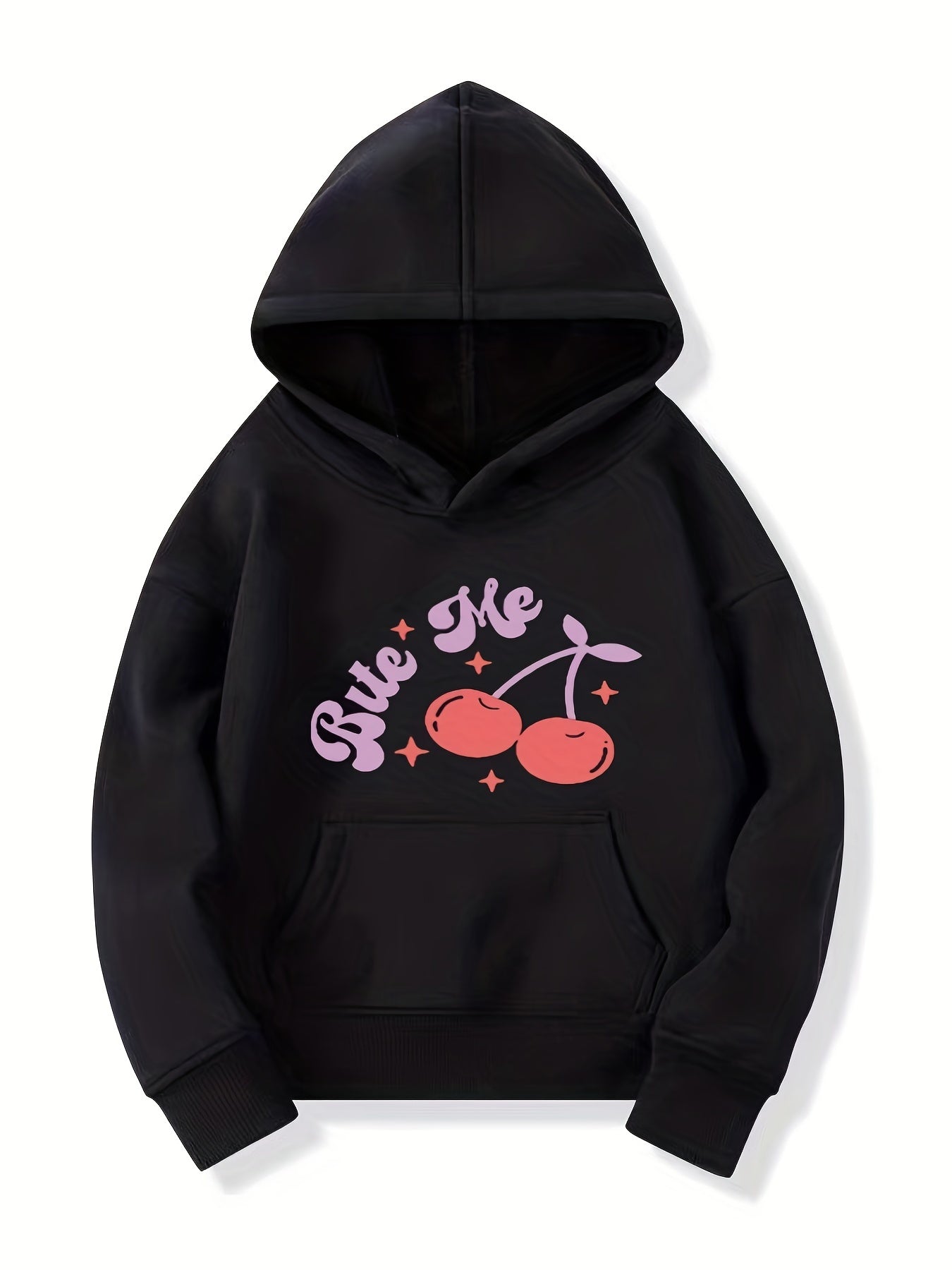 Sweet Berry Pattern Smart Hoodie For Girls