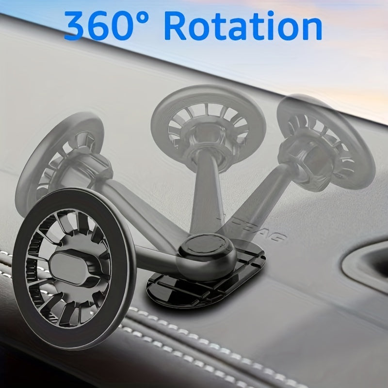 Magnetic Car Phone Mount for iPhone 14 13 12 Pro Max Mini Plus & MagSafe Cases