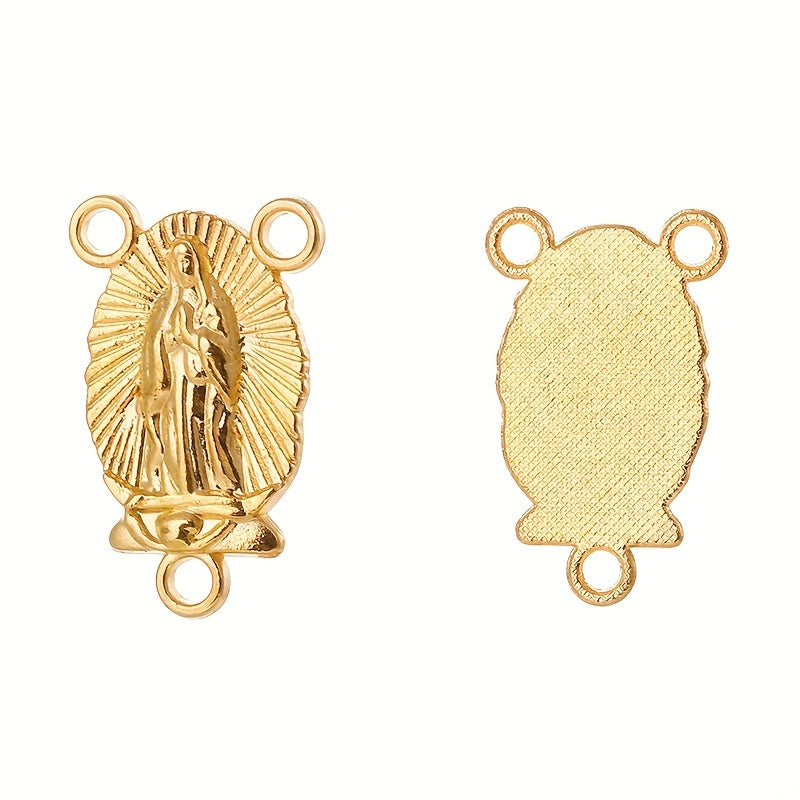 60pcs Religious Figure Pattern Hangings Jewelry Connectors