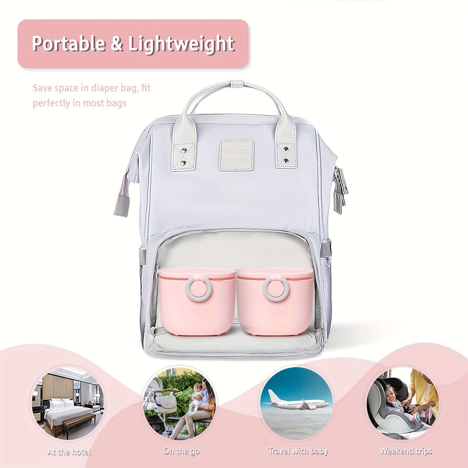 Portable Milk Powder Dispenser Container with Spoon