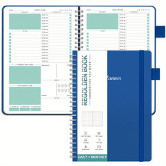Undated Daily Planner 4 Month 120 Days Hardcover Faux Leather To Do List