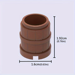 9 Piece ABS Building Blocks Water & Wine Barrels Set