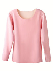 Women's Thermal Underwear Set Long Sleeve Crew Neck & Pants