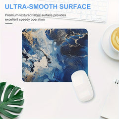 Golden Marble Mouse Pad Waterproof Anti-slip Rubber Base for Office Home Laptop