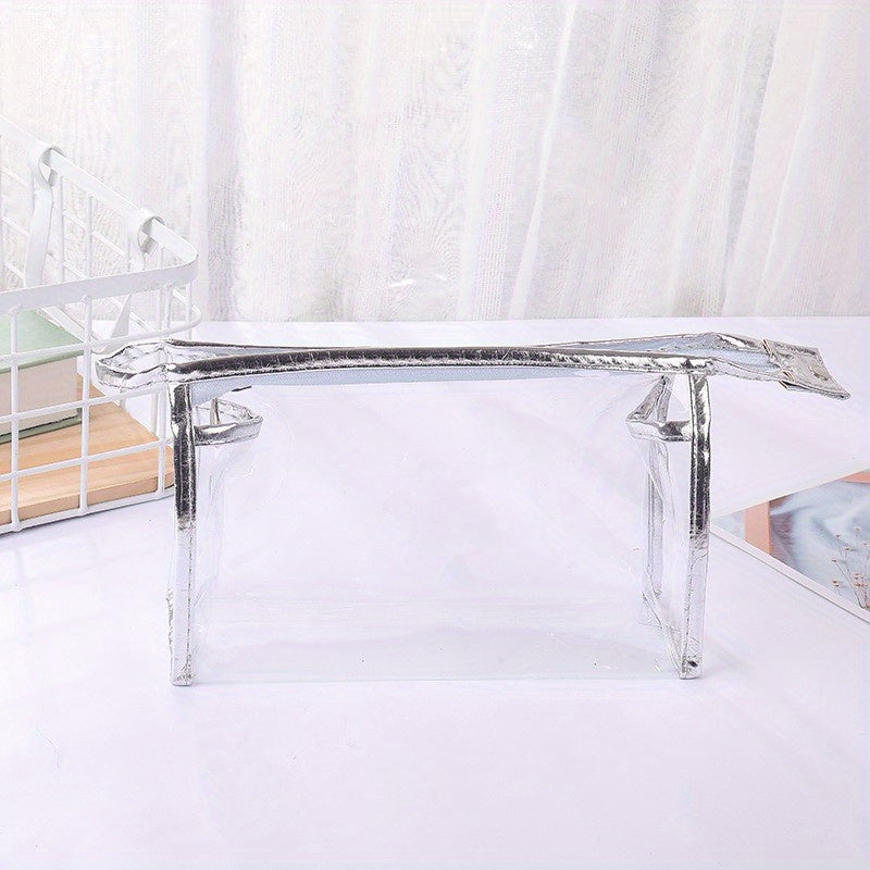 Clear Transparent Plastic PVC Makeup Storage Bag Zipper