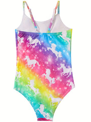 Toddler Girls Cartoon Cami Swimsuit