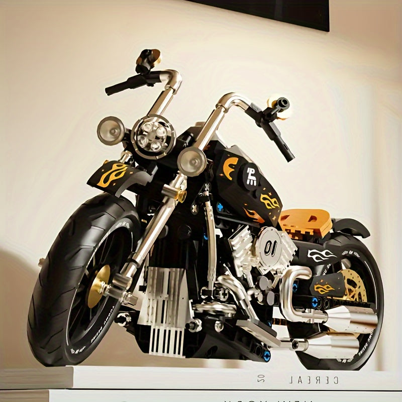 Motorcycle Building Block Set - Two Sets of Classic Simulation Models