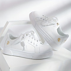 Women's Solid Skate Shoes Lightweight Low Top Sport Footwear