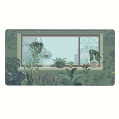 Green Plant Mouse Pad Laptop Keyboard Gaming Mouse Pad Office Home Desk Pad