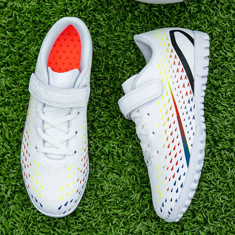 Kids Soccer Cleats Non Slip Athletic Shoes for Outdoor Training