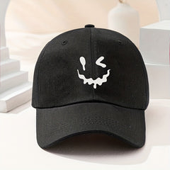 Melting Face Baseball Cap Casual Adjustable Sports Hat Womens Mens Unisex