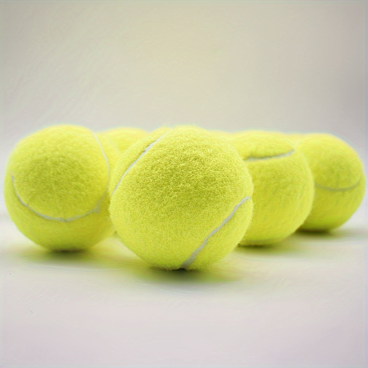 12pcs Rubber Tennis Balls for Sports Practice Yellow