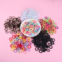 100pcs Mini Elastic Hair Bands Soft Ponytail Holders Hair Accessories
