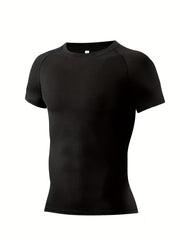 Men's Quick Dry Compression T-Shirt for Gym Running Fitness