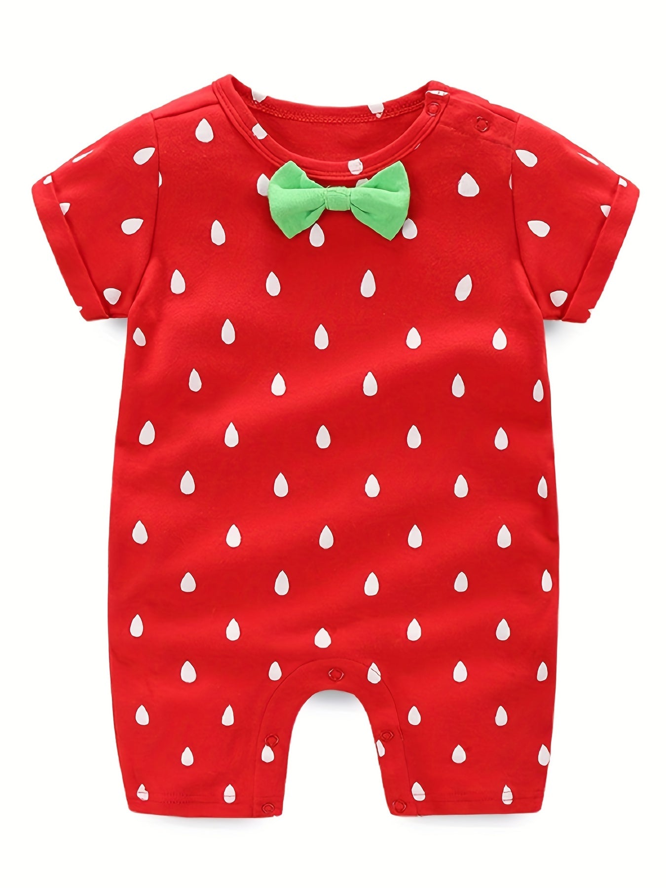 Baby Summer Graphic Cotton Onesie Short Sleeve Romper