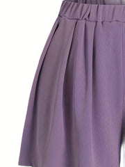 Women's Wide Leg Sporty Shorts