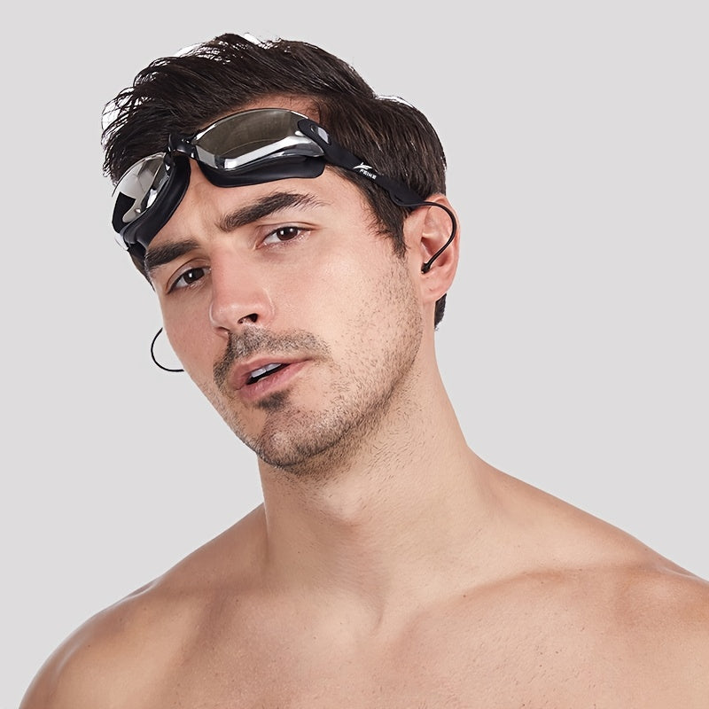 Waterproof Myopia Swimming Goggles Anti Fog Glasses Earplugs Diving Swim