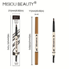 4 Colors Eyebrow Pencil Triangular Head Long Lasting Waterproof Sweat Proof