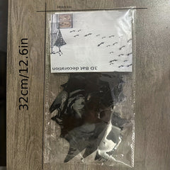 90pcs Halloween 3D Bat Sticker Decorative Party Decoration Sticker