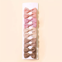 10 Pcs Grosgrain Ribbon Hair Bows Clips Colorful Hair Accessories