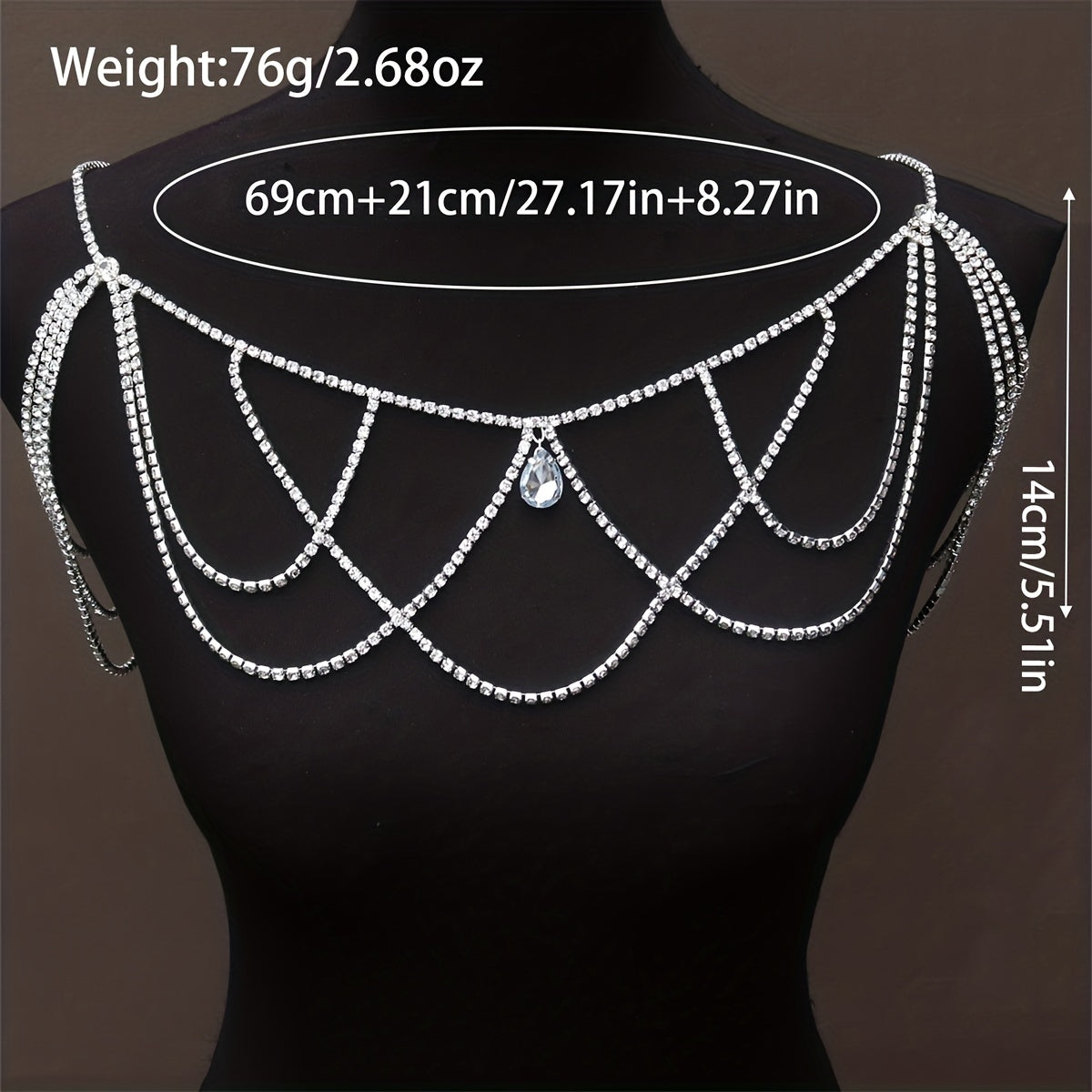 Crystal Pendant Shoulder Chain Jewelry