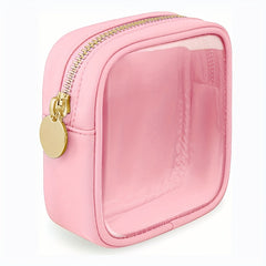 Clear Travel Makeup Bag Small Cosmetic Zipper Pouch Translucent Coin Purse