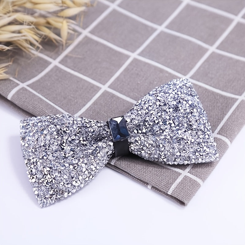 Crystal Bow Tie Gypsophila Rhinestone Men's Banquet Bow Tie