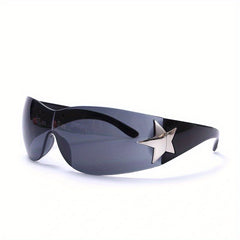 Men's Star Pattern Punk Sunglasses Goggle UV400