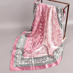 Printing Head Scarf Bandana Towel Two Tone Scarf Women's Shawl