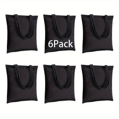 Large Canvas Tote Bags - Pack of 4, 6, or 12