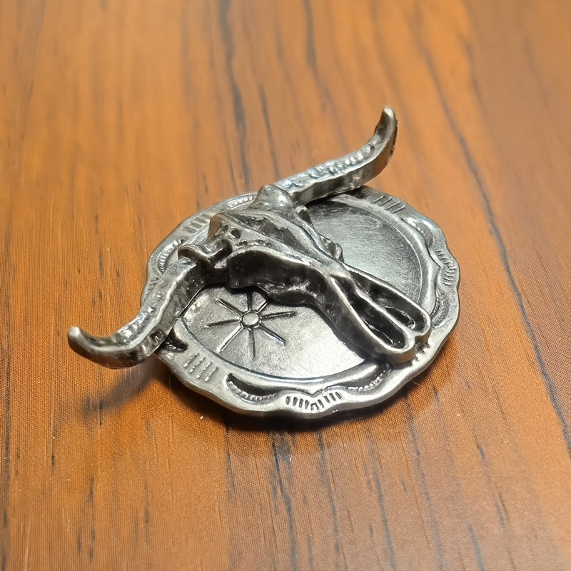 Bull Head Coin Studs Cow Skull Shank Buttons for Casual Wear