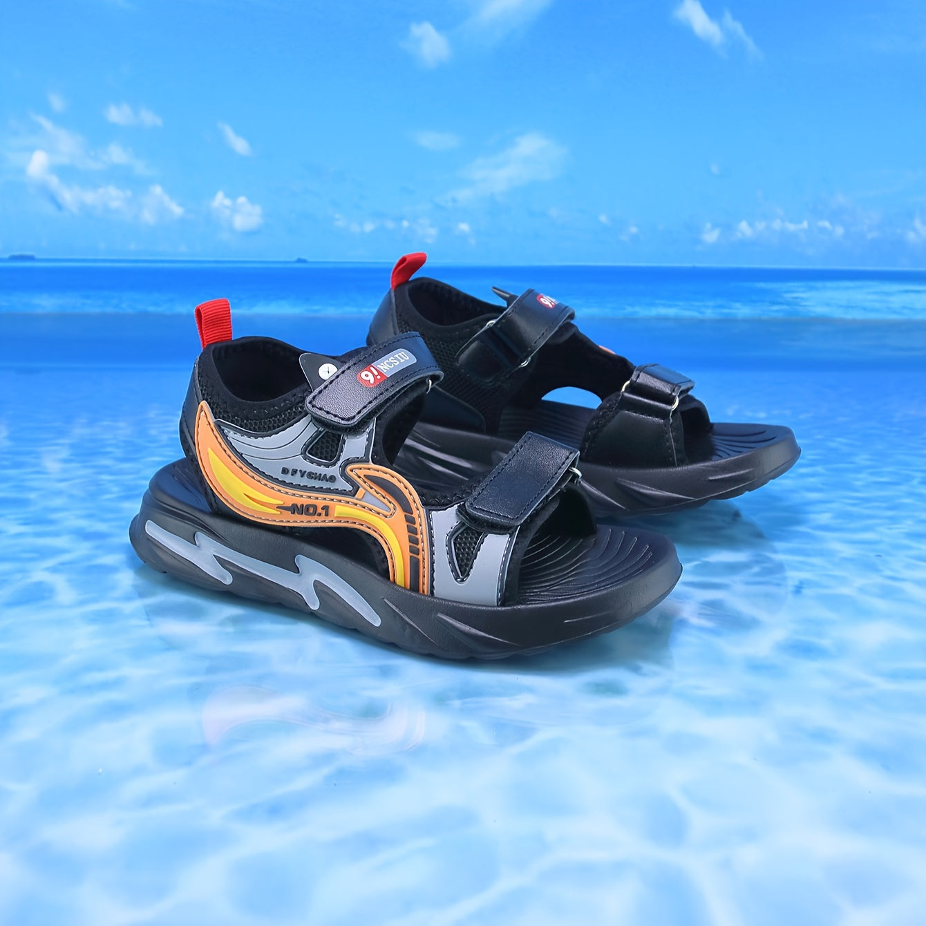 Boys Open Toe Breathable Sandals Lightweight for Spring Summer