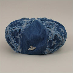 Denim Hat Retro Stitching Five-pointed Star Painter Hat