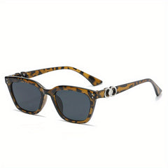 Men's Small Square Frame Sunglasses UV400 Protection Sun Glasses