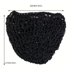 Mesh Crochet Hair Net Woven Hair Cap Bonnet Night Cap Sleep Cap For Women