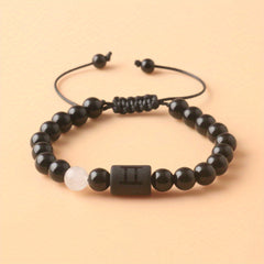 12 Constellation Couple Bracelet Stone Bracelets For Women Men