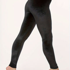 Solid Velvet High Rise Leggings