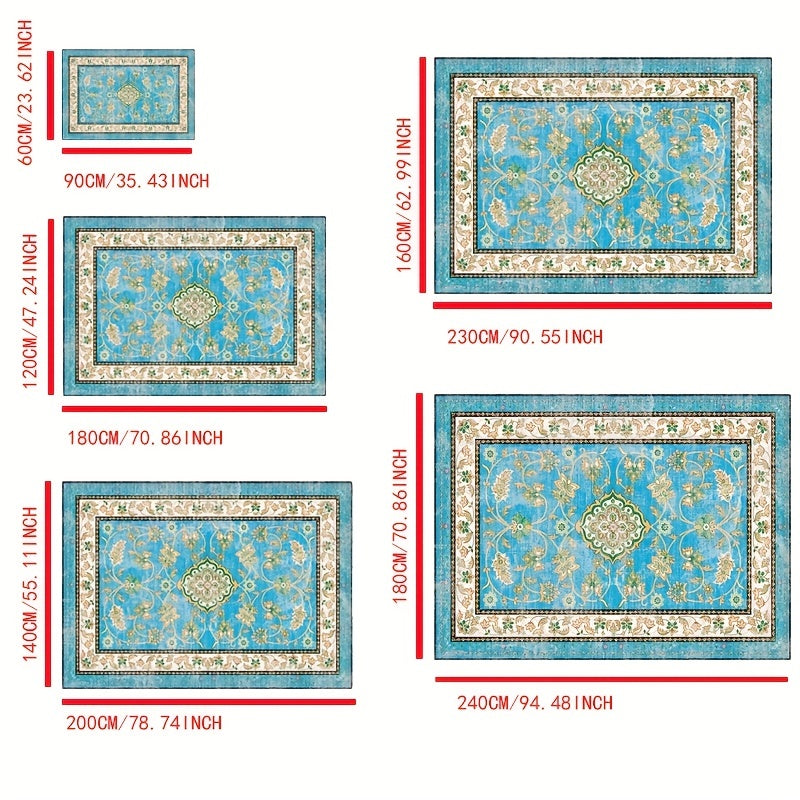 Boho Vintage Area Rug Persian Anti Fatigue Kitchen Mat Soft Floor Mat Non Slip