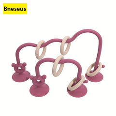 Silicone Educational Toy w/Suction Cup Seat Desk & Bead Rolling Toy