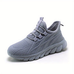 Boys Lightweight Breathable Slip On Walking Sneakers