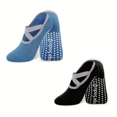 Women's Yoga Socks Non-slip Cross Strap Dance Pilates Socks