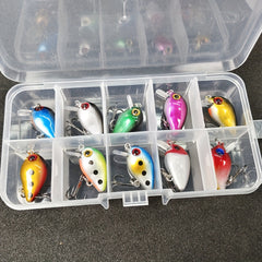 10pcs 1 6g Mini Topwater Crankbait Fishing Lures